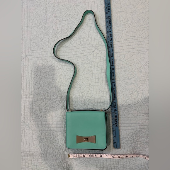 EUC Kate Spade Turquoise Leather Crossbody with Dust Bag $295 - Small/Medium - Picture 9 of 15